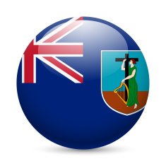badge in colours of Montserrat flag