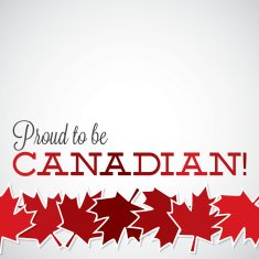 Leaf line Canada Day card in vector format N6