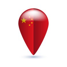 Map location pin with national flag N8