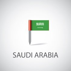 saudi arabia flag pin