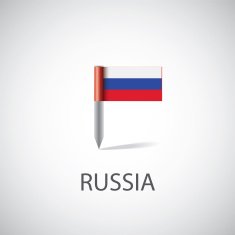 russia flag pin