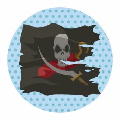 pirate flags theme elements vector eps N3