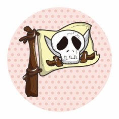 Pirate flags theme elements N9