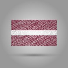 Flag of Latvia Light grunge effect