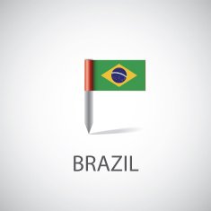 brazil flag pin