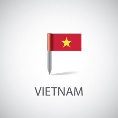 vietnam flag pin
