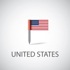 usa flag pin