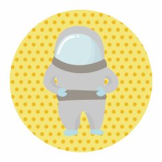 Space Astronaut theme elements vector eps10 N15