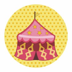 circus tent theme elements vector eps N7