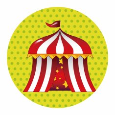 circus tent theme elements vector eps N8