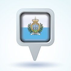 Flag of San Marino icon collection vector illustration N3