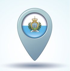 Flag of San Marino icon collection vector illustration N4