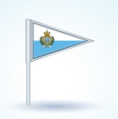 Flag of San Marino icon collection vector illustration N6