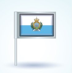 Flag of San Marino icon collection vector illustration N7