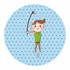 person character golfers theme elements N6
