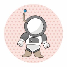 Space astronaut theme elements N25