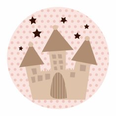 architecture castle flat icon elements eps10 N3