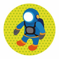 Space Astronaut flat icon elements background eps10 N3