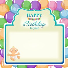 Children's greeting background for the boy N2