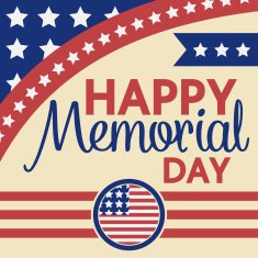 Happy memorial day greeting card N2