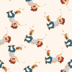 Protesters seamless pattern N2