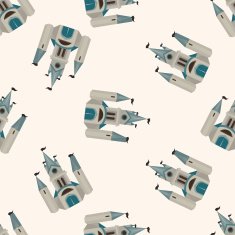 castle seamless pattern N3