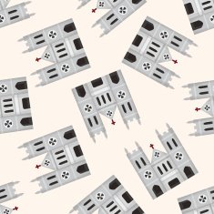 castle seamless pattern N4