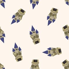 castle seamless pattern N9