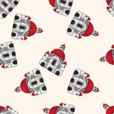 castle seamless pattern N10