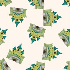 castle seamless pattern N18