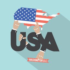 USA Typography Design