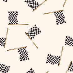 f1 racing cartoon seamless pattern background N6