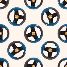 f1 racing cartoon seamless pattern background N11