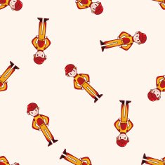 f1 racing cartoon seamless pattern background N12