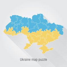 Ukraine administrative map puzzle N2