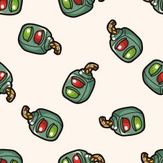 f1 racing cartoon seamless pattern background N18