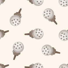 golf equipment cartoon seamless pattern background N3