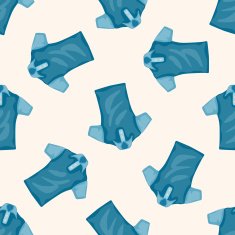 golf equipment cartoon seamless pattern background N11
