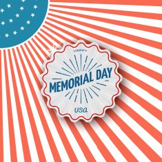 Memorial day badges logos and labels for any use N3