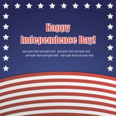 Vector independence day badge poster N5