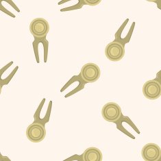 golf equipment cartoon seamless pattern background N18