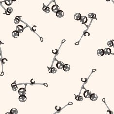 golf equipment cartoon seamless pattern background N19