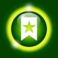 Vector Web Bookmark Ribbon Icon N5