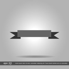 banner icon vector illustration eps10 on white background