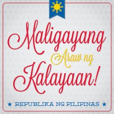 Philippines Independence Day card in vector format N7