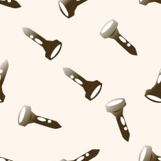 golf equipment cartoon seamless pattern background N21
