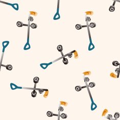 golf equipment cartoon seamless pattern background N25