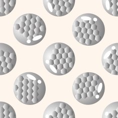 golf equipment cartoon seamless pattern background N28