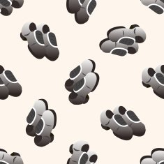 golf equipment cartoon seamless pattern background N30
