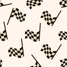 f1 racing cartoon seamless pattern background N33